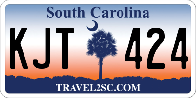 SC license plate KJT424