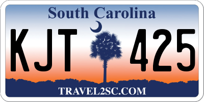 SC license plate KJT425
