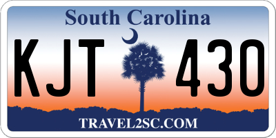 SC license plate KJT430