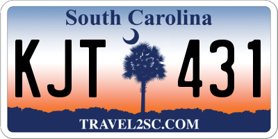SC license plate KJT431