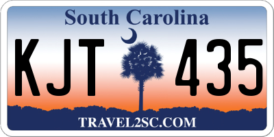 SC license plate KJT435