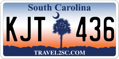 SC license plate KJT436