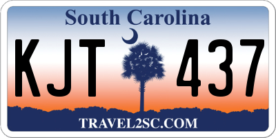 SC license plate KJT437