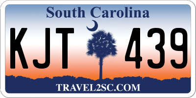 SC license plate KJT439