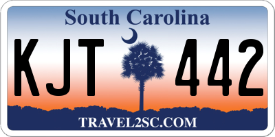 SC license plate KJT442