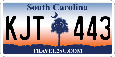 SC license plate KJT443
