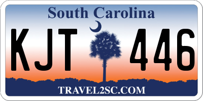 SC license plate KJT446