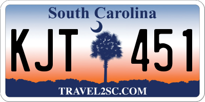 SC license plate KJT451