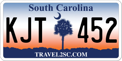 SC license plate KJT452