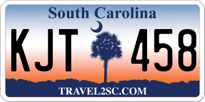 SC license plate KJT458