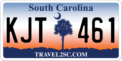 SC license plate KJT461