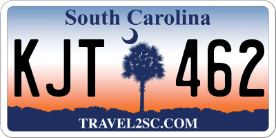 SC license plate KJT462