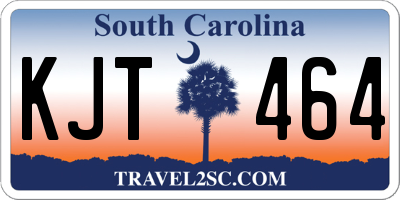 SC license plate KJT464