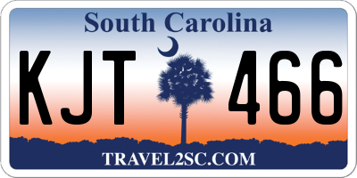 SC license plate KJT466