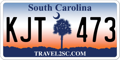 SC license plate KJT473