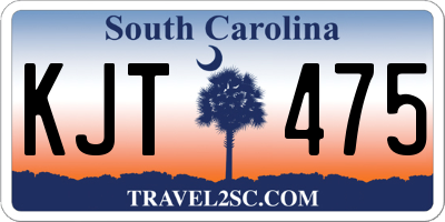 SC license plate KJT475