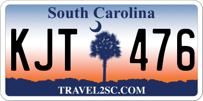 SC license plate KJT476