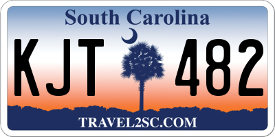 SC license plate KJT482