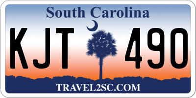 SC license plate KJT490