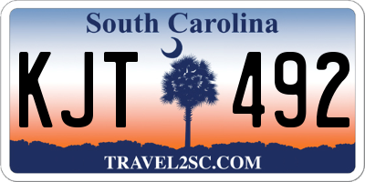 SC license plate KJT492