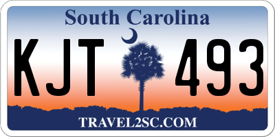 SC license plate KJT493