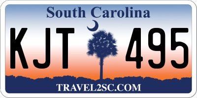 SC license plate KJT495