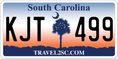 SC license plate KJT499