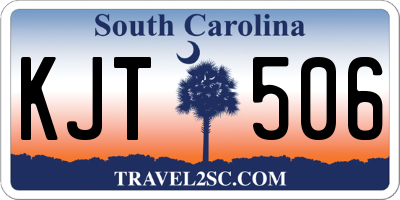 SC license plate KJT506