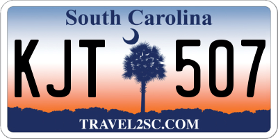 SC license plate KJT507