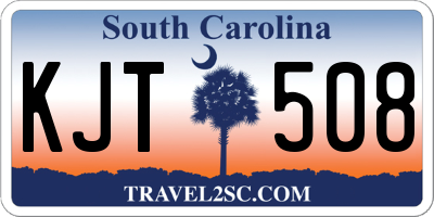SC license plate KJT508