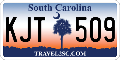 SC license plate KJT509