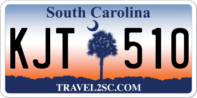 SC license plate KJT510