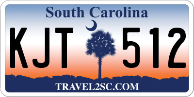 SC license plate KJT512