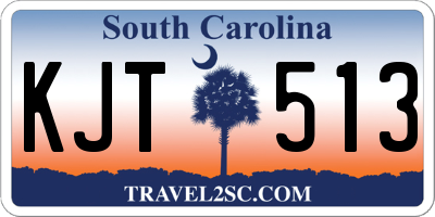 SC license plate KJT513