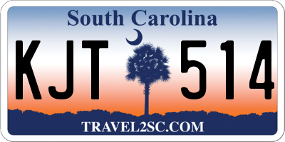 SC license plate KJT514
