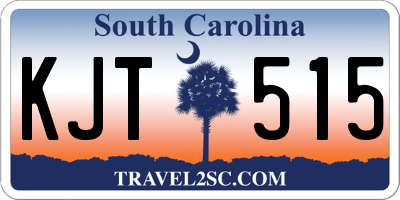 SC license plate KJT515