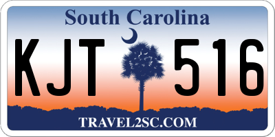SC license plate KJT516