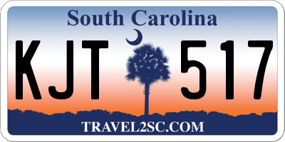 SC license plate KJT517