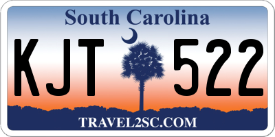 SC license plate KJT522