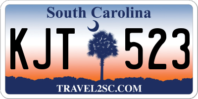 SC license plate KJT523