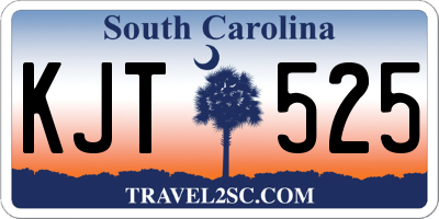 SC license plate KJT525