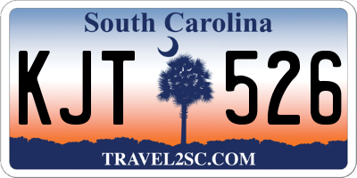 SC license plate KJT526