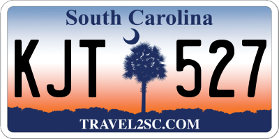 SC license plate KJT527