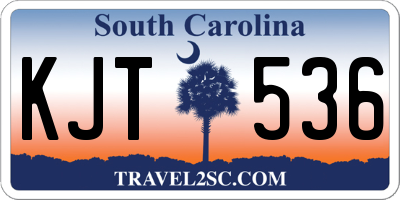 SC license plate KJT536