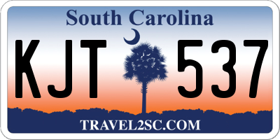 SC license plate KJT537