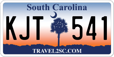 SC license plate KJT541