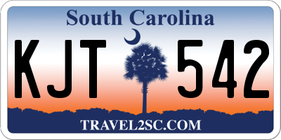 SC license plate KJT542