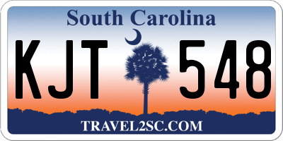 SC license plate KJT548