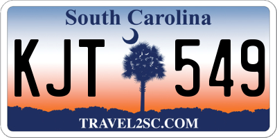 SC license plate KJT549