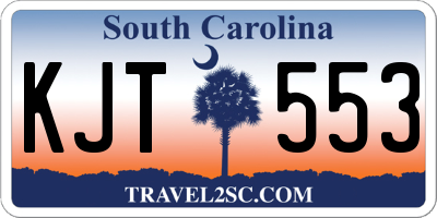 SC license plate KJT553